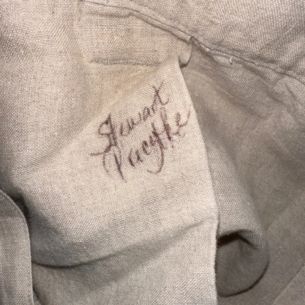 Biton Mens 100% Linen Cargo Pants Lot of 2 Olive Beige Size 42 Straight Leg